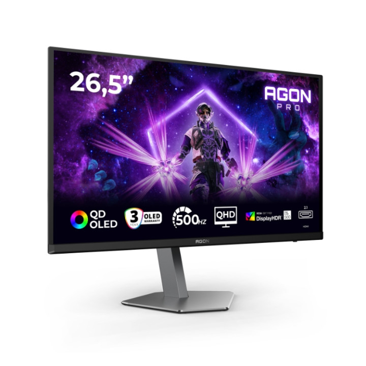 Монитор AOC AG276QKD2, 26.5" QD-OLED 2560x1440@500Hz - 2