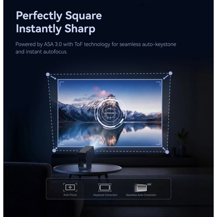 Преносим смарт проектор Wanbo Cube 2 S, 8K, 500 ANSI, FullHD 1080p, HDR10, MT9660, 2GB RAM, 32GB ROM, VIDAA OS - CUBE-2-S - 4