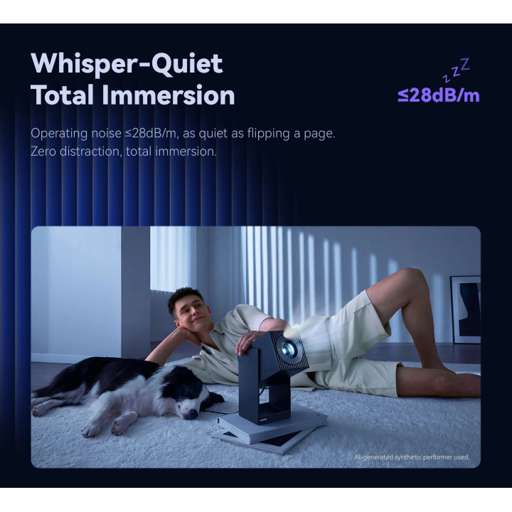 Преносим смарт проектор Wanbo Cube 2 S, 8K, 500 ANSI, FullHD 1080p, HDR10, MT9660, 2GB RAM, 32GB ROM, VIDAA OS - CUBE-2-S - 8