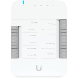 Контролер за врата Ubiquiti UniFi Access Hub, 1x PoE In, 4x PoE Out, 9x Alarm I/O - UA-HUB-DOOR - 1