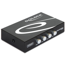 Превключвател DeLock, 4 x USB 2.0 порта, Черен - DELOCK-87634 - 1