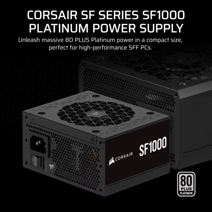 Модулно захранване Corsair SF1000, 1000W, SFX, 80 Plus Platinum - CP-9020257-EU - 2