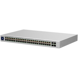 Мрежов суич Ubiquiti UniFi Switch Standard 48, 48x Gigabit Ethernet, 4x SFP, Layer 2, PoE 240W, 1U - USW-48-EU - 1