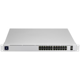 Мрежов суич UBIQUITI UniFi Switch Pro 24 PoE, 24x Gigabit, 2x 10Gbps SFP+, Layer 2/3, 450W PoE - USW-PRO-24-POE-EU - 1
