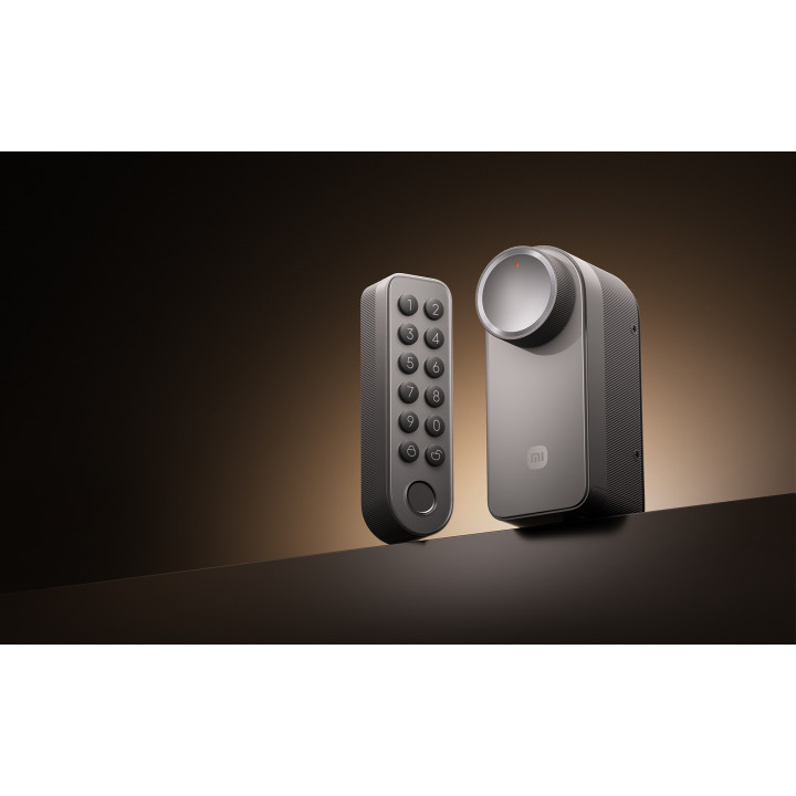 Умна брава Xiaomi Self-Install Smart Lock (с клавиатура), Bluetooth, Wi-Fi, IP65, сива - BHR07XDGL - 2