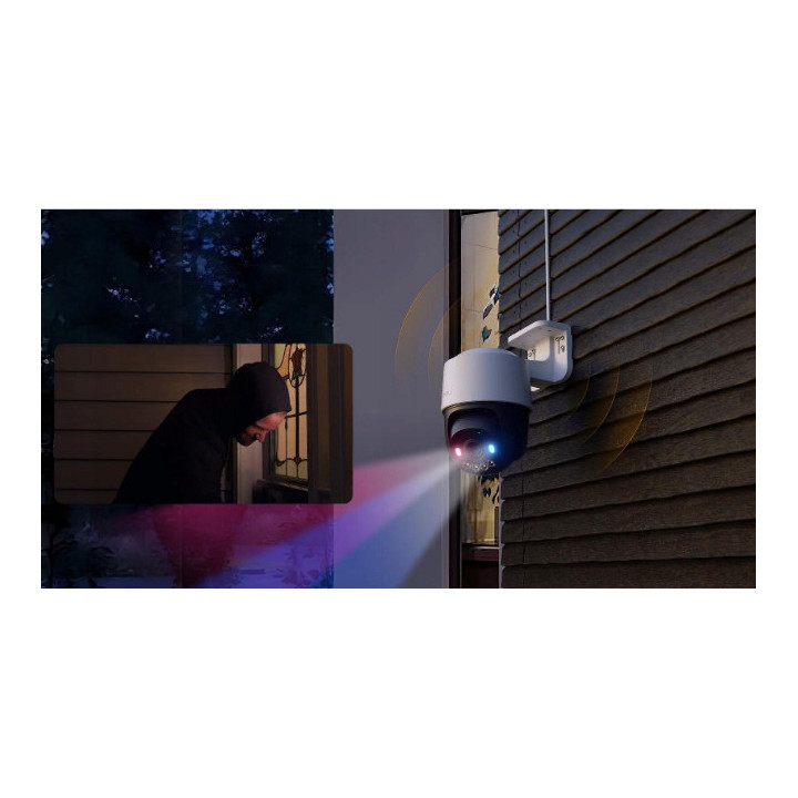 Smart PT камера IMOU IPC-PS7FP-5M0, 5MP 2880x1620, 3.6mm обектив, 30fps, IR 30m, 355° pan/90° tilt, 4x LED прожектори, 2-посочно