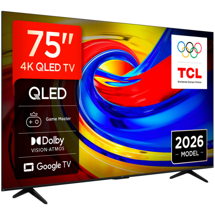 Телевизор TCL 75P7L, 75" 4K UHD QLED, Google TV, Wi-Fi, Bluetooth 5.4 - 2