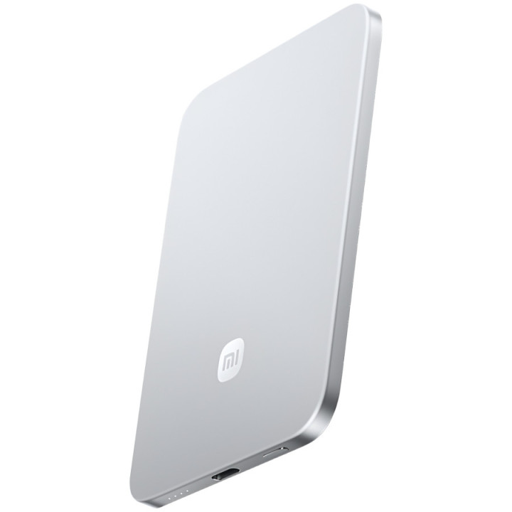 Магнитна външа батерия Xiaomi UltraThin Magnetic, 5000mAh, 15W безжично зареждане, MagSafe - BHR08Z2GL - 1