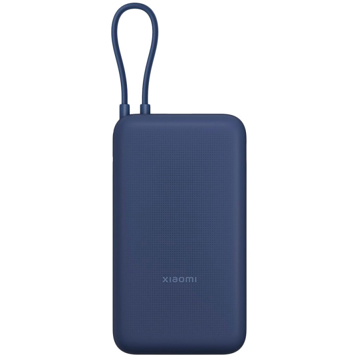 Външна батерия Xiaomi Power Bank, 20000mAh, 33W, вграден USB-C кабел, синя - BHR8975GL - 1