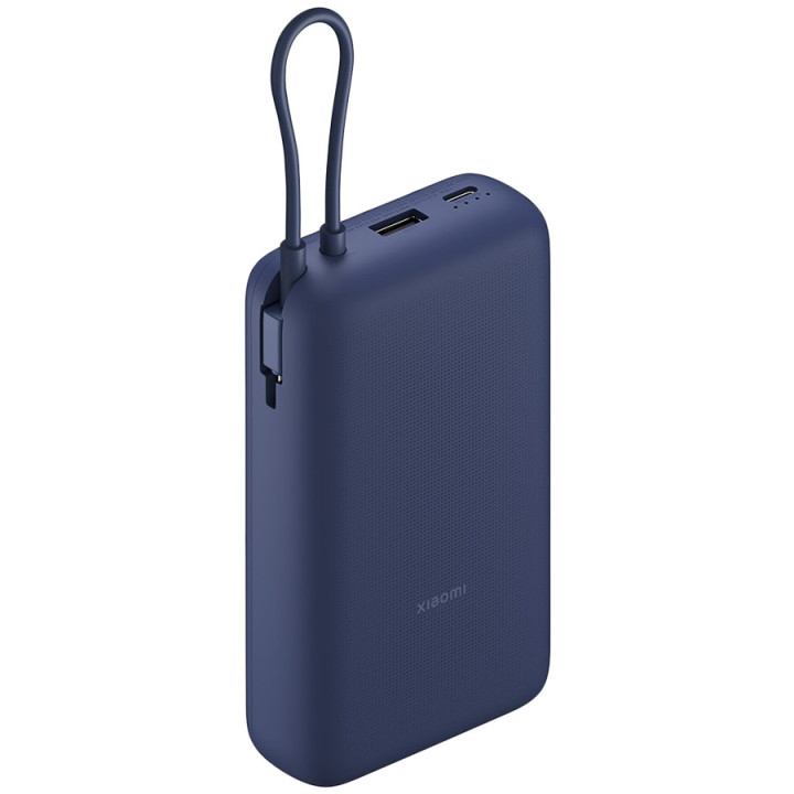 Външна батерия Xiaomi Power Bank, 20000mAh, 33W, вграден USB-C кабел, синя - BHR8975GL - 2