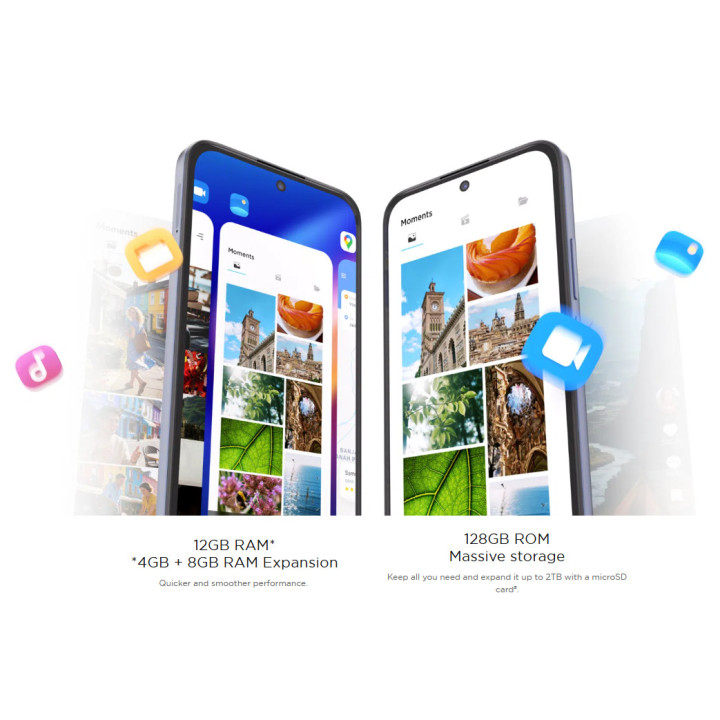 Смартфон TCL K70, 6.8" HD+ 120Hz, MediaTek Helio G99, 4GB RAM, 128GB, 5200mAh, IP64 - TCL K70 (4 128GB) - 4