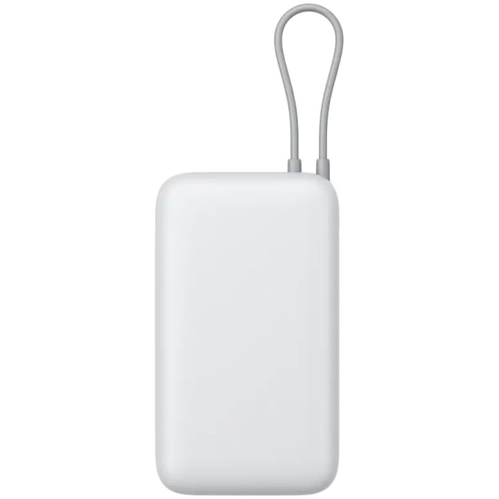 Външна батерия Xiaomi 20000mAh, вграден кабел, Light Gray - BHR9738GL - 3