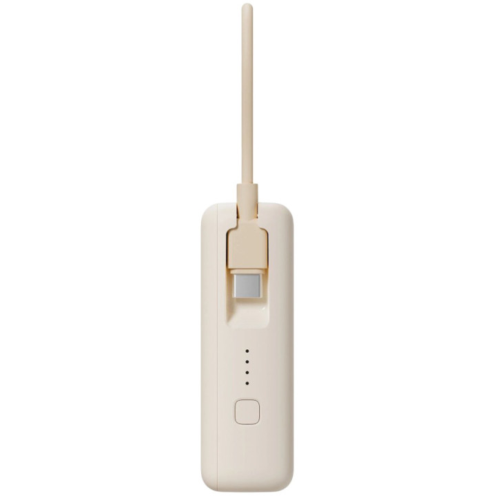 Външна батерия Xiaomi Power Bank 10000mAh, 33W, USB-C вграден кабел, USB-A, Tan - BHR9333GL - 3