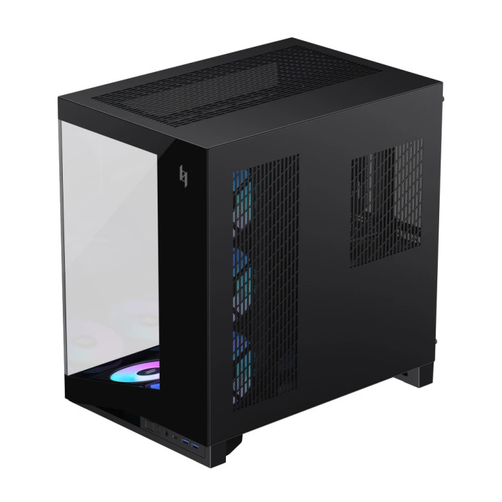 Кутия за компютър Gamemax NEX C56 BK, Middle Tower ATX, Tempered Glass, 7x120mm ARGB вентилатора - 1849-3070R0002 - 9