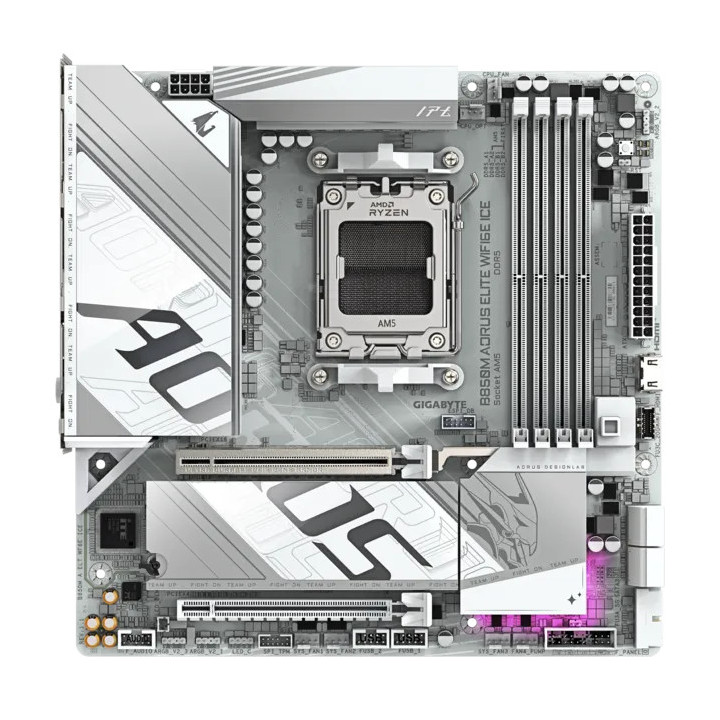 Дънна платка Gigabyte B850M AORUS ELITE WIF6E ICE, AM5 - B850M A ELT WF6E ICE - 2