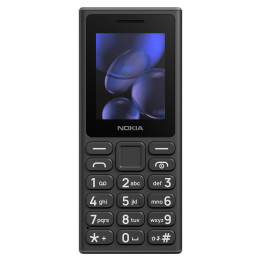 Мобилен телефон Nokia 105 DS (2026), 2" QQVGA, Dual SIM, FM радио, черен - HC1000041 - 1