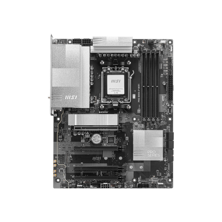 Дънна платка MSI PRO B850-P WIFI, AM5, Wi-Fi 7, 5G LAN, high-speed USB, PCIe 5.0, M.2 Gen5. - 2