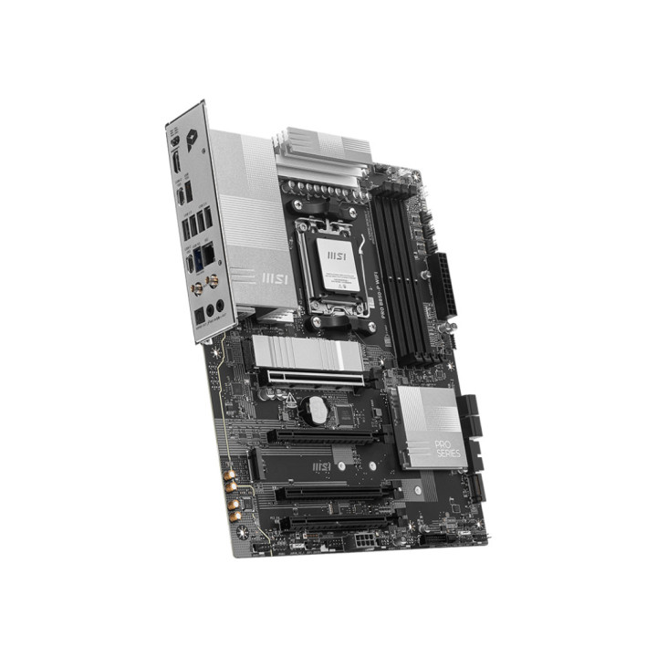 Дънна платка MSI PRO B850-P WIFI, AM5, Wi-Fi 7, 5G LAN, high-speed USB, PCIe 5.0, M.2 Gen5. - 3