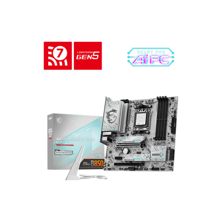 Дънна платка MSI B850M GAMING PLUS WIFI, AM5 - 911-7E66-001 - 1
