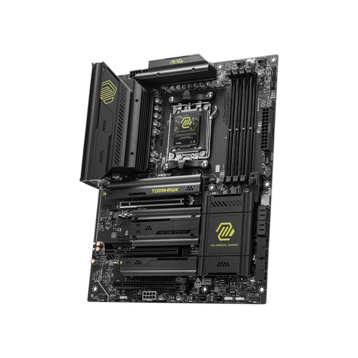 Дънна платка MSI MAG X870 TOMAHAWK WIFI, ATX, AM5, AMD Ryzen 9000, DDR5 up to 8400 (OC)MHz, 3x PCIe x16 slots, 4x M.2 slot - 3
