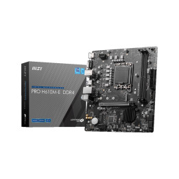 Дънна платка MSI PRO H610M-E DDR4, LGA1700, PCIe 4.0, M.2 Gen3 x4 - 1