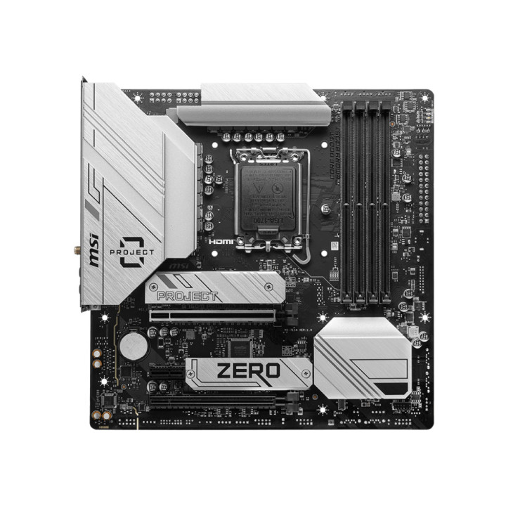 Дънна платка MSI B760M PROJECT ZERO, LGA1700 - 911-7E14-004 - 2