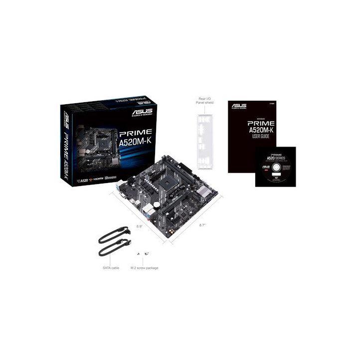 Дънна платка Asus PRIME A520M-K - 90MB1500-M0EAY0 - 4