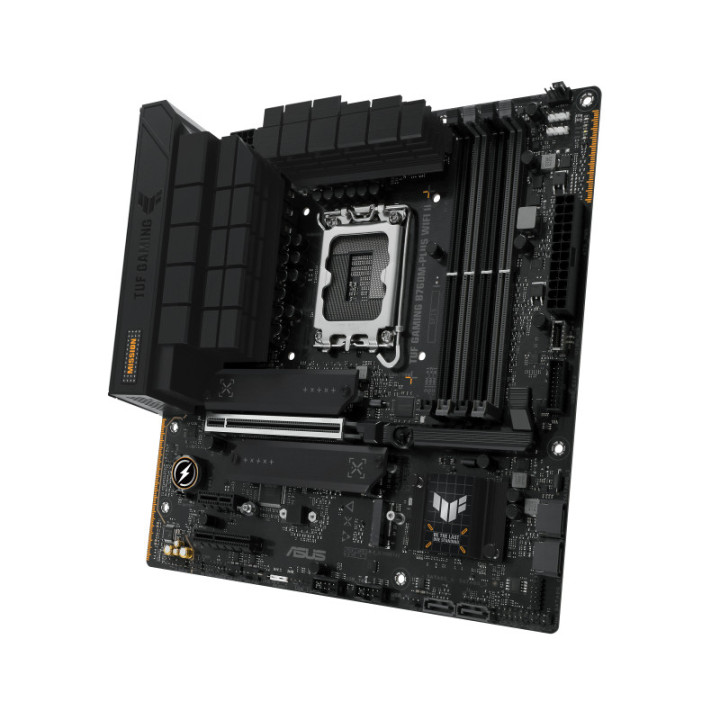 Дънна платка Asus TUF GAMING B760M-PLUS WIFI II, LGA1700 Micro-ATX, 4x DDR5, PCIe 5.0, WiFi 6 - 90MB1HE0-M0EAY0 - 4