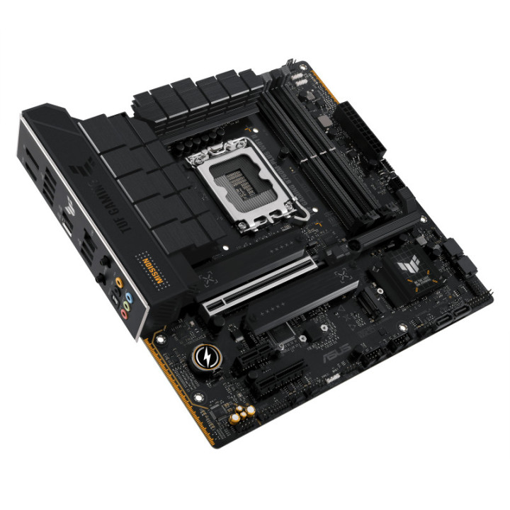 Дънна платка Asus TUF GAMING B760M-PLUS WIFI II, LGA1700 Micro-ATX, 4x DDR5, PCIe 5.0, WiFi 6 - 90MB1HE0-M0EAY0 - 5