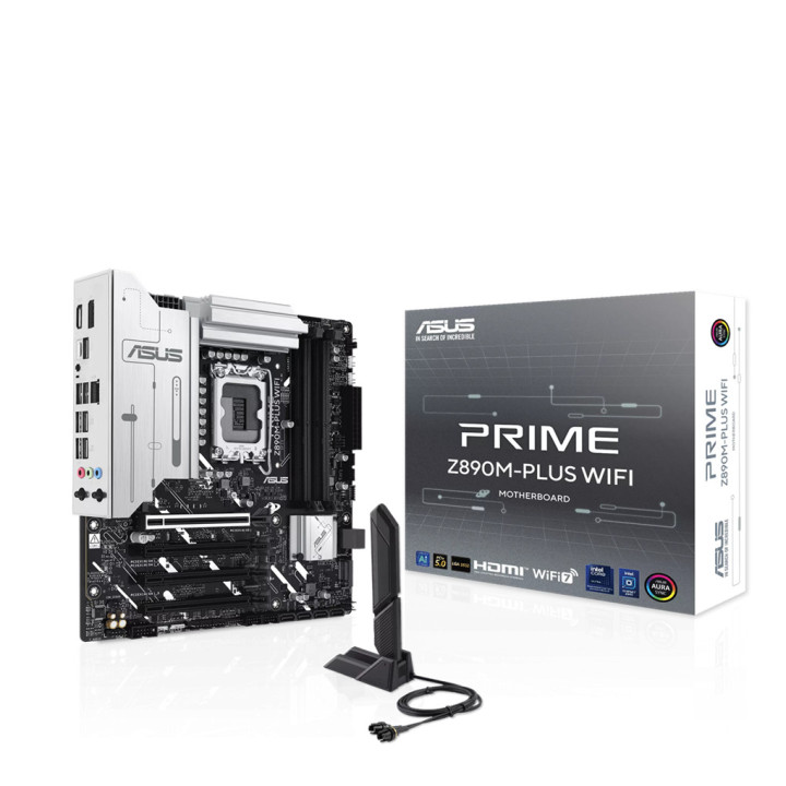 Дънна платка Asus PRIME Z890M-PLUS WIFI, LGA1851, DDR5, mATX - 90MB1J80-M0EAY0 - 1