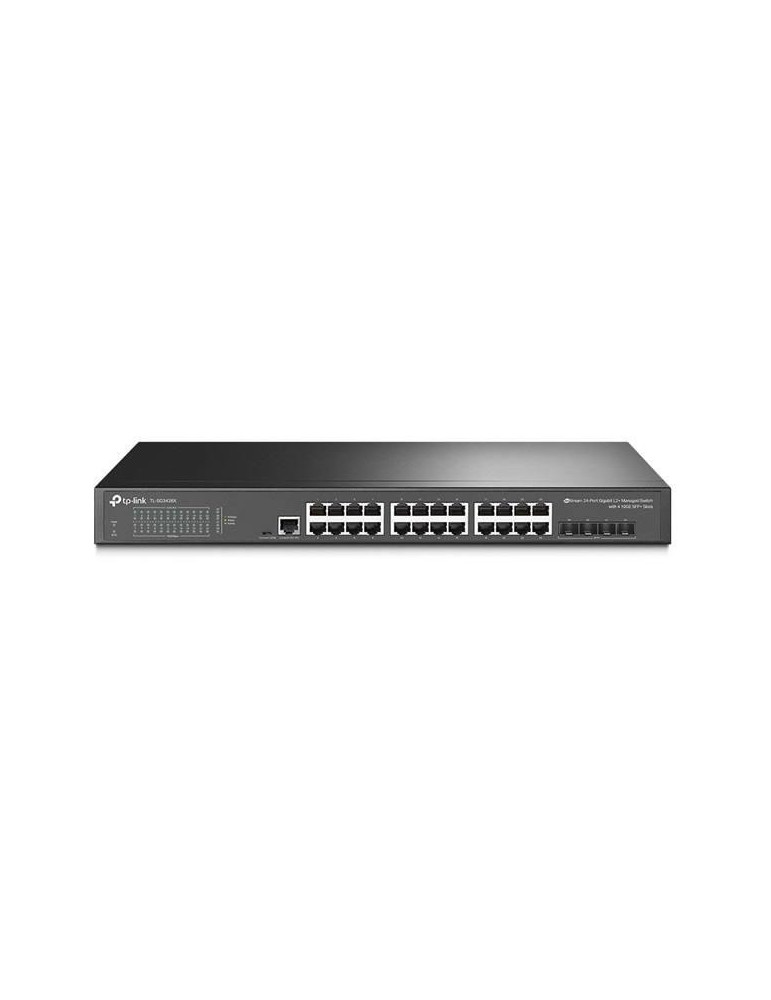 24-портов гигабит L2 управляем комутатор TP-Link JetStream TL-SG3428X с 4-SFP  слота