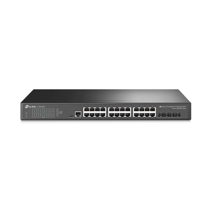 24-портов гигабит L2 управляем комутатор TP-Link JetStream TL-SG3428X с 4-SFP  слота