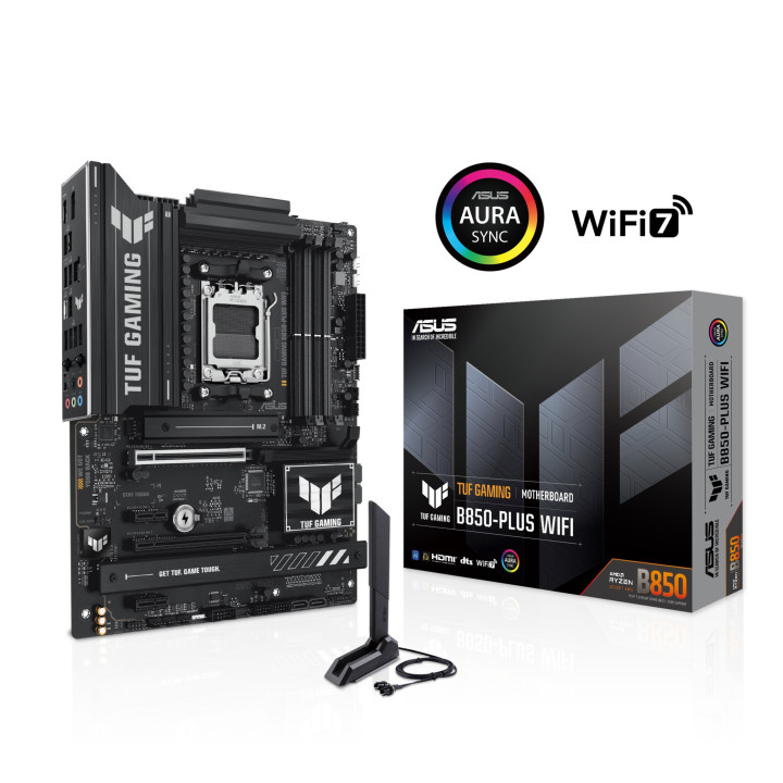 Дънна платка Asus TUF GAMING B850-PLUS WIFI 7, AM5 - 90MB1J30-M0EAY0 - 1