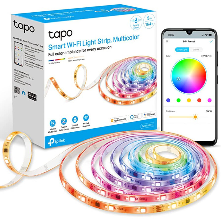 Многоцветна безжична LED Smart лента TP-Link Tapo L930-10 10метра