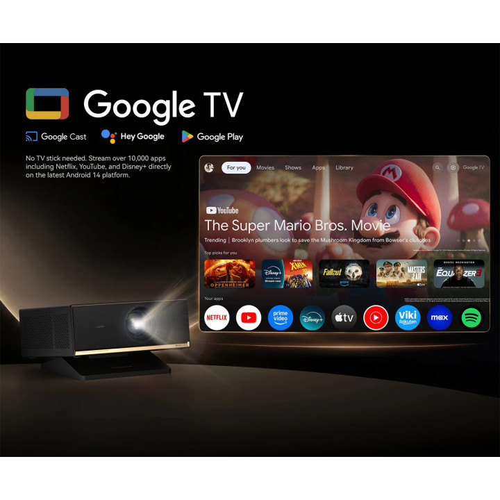 Проектор Wanbo X7 Pro Max, 4K, 1500 ANSI, HDR10, Android 14, Dolby Audio - X7-PRO-MAX - 9