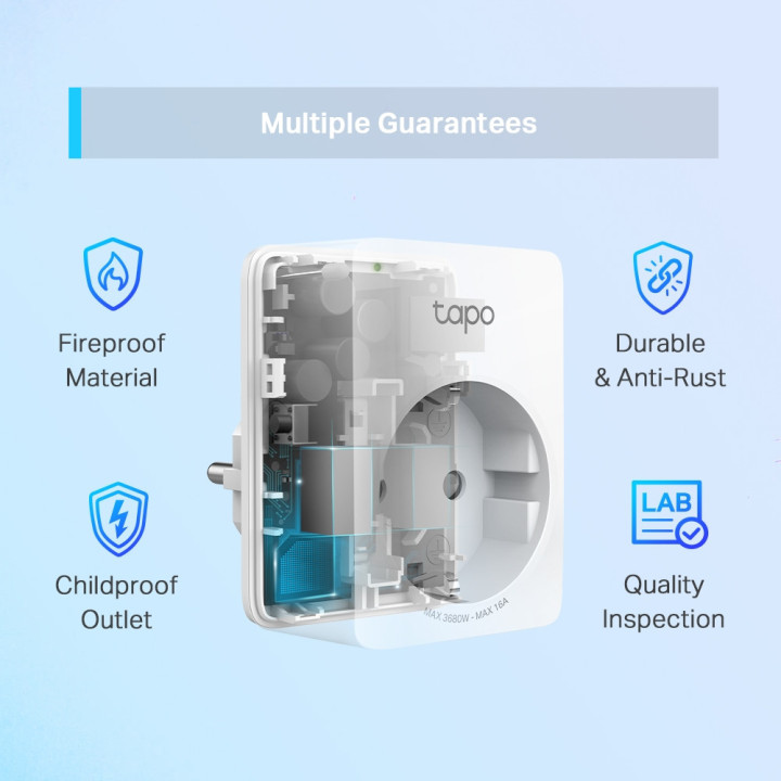 Wi-Fi Smart мини контакт TP-Link Tapo P110 (2-pack)