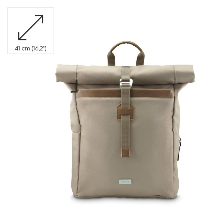 Раница за лаптоп HAMA Silvan, до 16.2", 22L, бежова - HAMA-222025 - 5