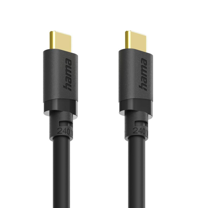 Кабел HAMA USB-C към USB-C, E-Marker чип, USB 3.2 Gen1, 5 Gbit/s, 240W, 1.5м - HAMA-202009 - 4