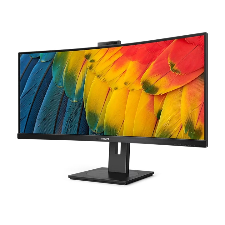 Монитор Philips 34B1U5600CH, 34" Curved WQHD VA 120Hz, Webcam 5MP, USB-C Hub, RJ-45 - 34B1U5600CH/00 - 2