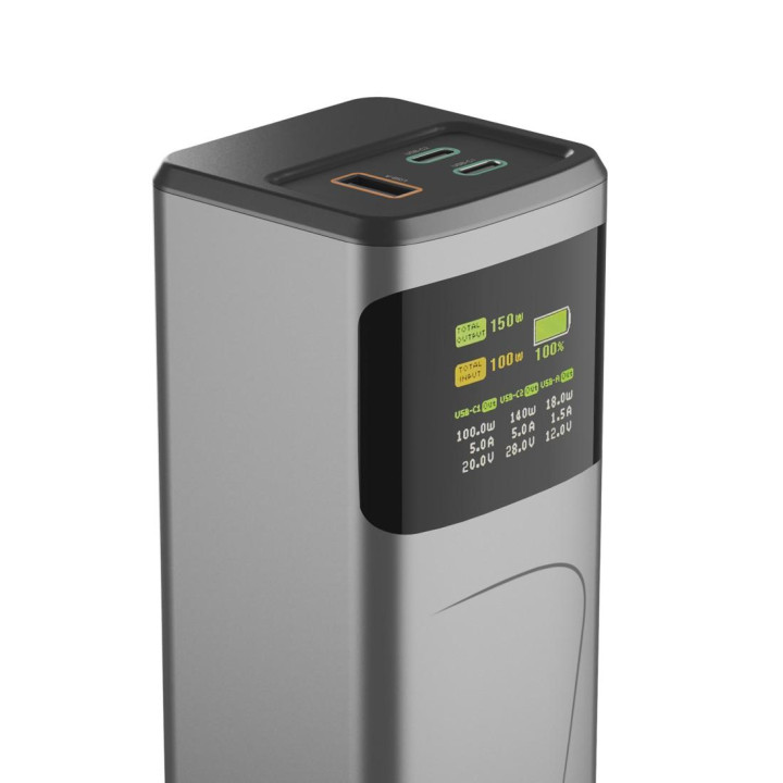 Външна батерия HAMA High Power, 24000 mAh, 150W, 2x USB-C, USB-A, бързо зареждане - HAMA-201742 - 8