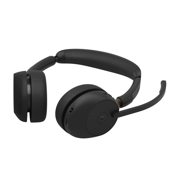 Безжични стерео слушалки Jabra Evolve2 65, USB-A, UC, черни - 36599-999-999 - 4