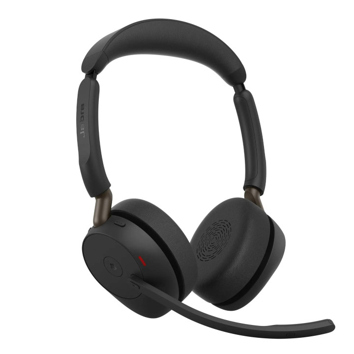 Безжични слушалки Jabra Evolve2 65 Stereo, ANC, USB-C адаптер, Microsoft Teams сертифицирани, черни - 36599-999-899 - 2