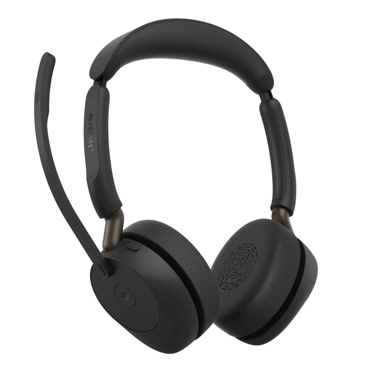 Безжични слушалки Jabra Evolve2 65 Stereo, ANC, USB-C адаптер, Microsoft Teams сертифицирани, черни - 36599-999-899 - 3