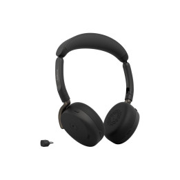 Безжични слушалки Jabra Evolve2 65 Flex, Adaptive ANC, USB-C, MS, черни - 36699-999-899 - 1