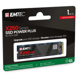 SSD диск EMTEC X250, 1TB M.2 SATA III - ECSSD1TX250 - 1