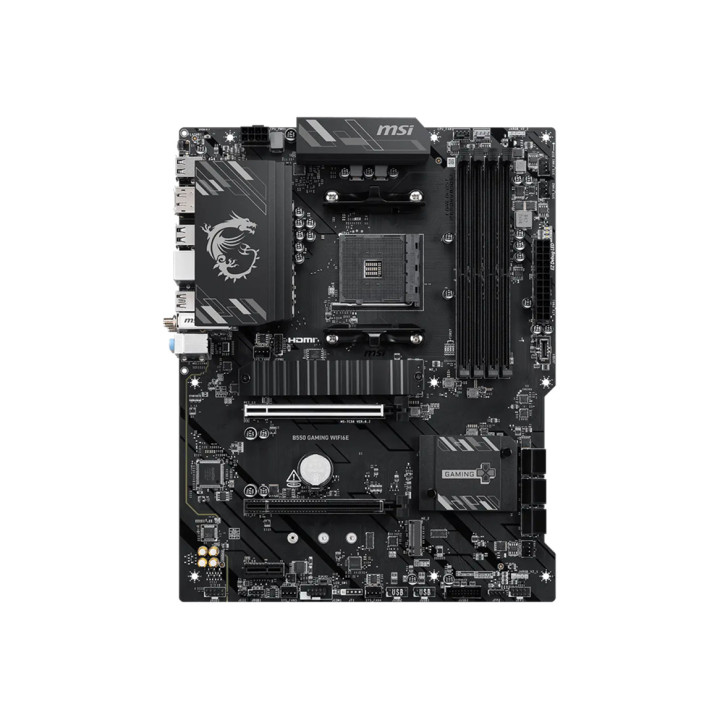 Дънна платка MSI B550 GAMING WIFI6E, Socket AM4, 4x DDR4, ATX - 911-7C56-095 - 2
