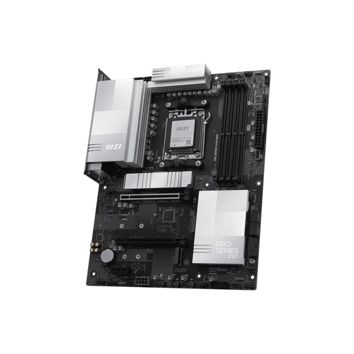 Дънна платка MSI PRO X870E-S EVO WIFI, Socket AM5,  WiFi7, 4x DDR5, ATX - 911-7E86-003 - 4