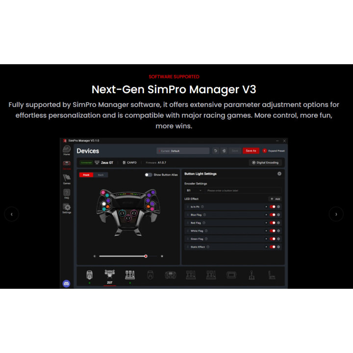 Волан SIMAGIC Zeus GT & MagicDash 4 Bundle, AirLink, all-in-one - ZEUS GT-MAGICDASH 4 - 8