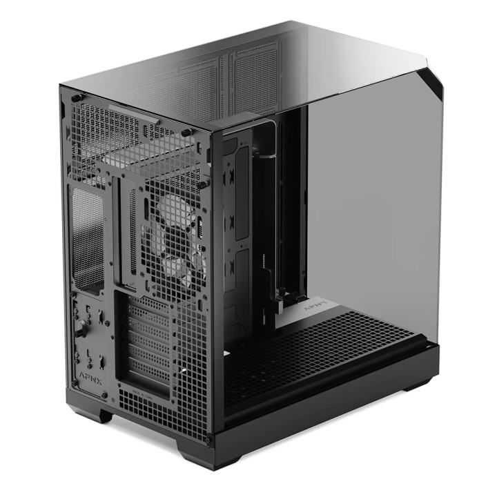 Кутия за компютър APNX V2-F-BK-v1, Middle Tower, ATX/mATX/Mini-ITX, Tempered Glass, Черна - 4