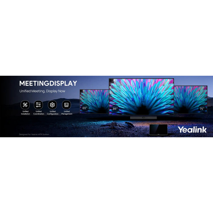 Професионален дисплей за видеоконференции Yealink MeetingDisplay, 65" 4K - 1203690 - 2
